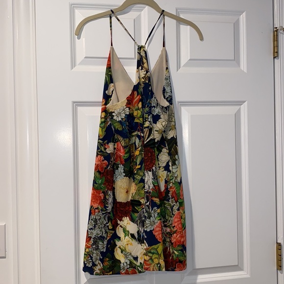 Alice and Olivia Floral Silk Mini Dress - Picture 6 of 11